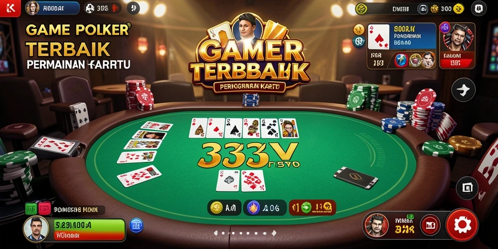 Screenshot gameplay Poker di 333V menampilkan suasana permainan yang seru.