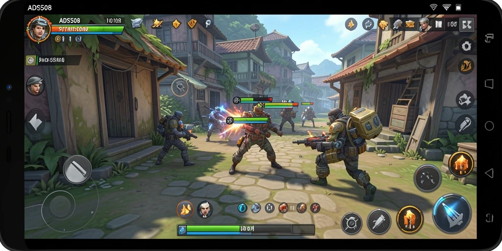 Tampilan gameplay seru dari ADS508 yang penuh strategi.