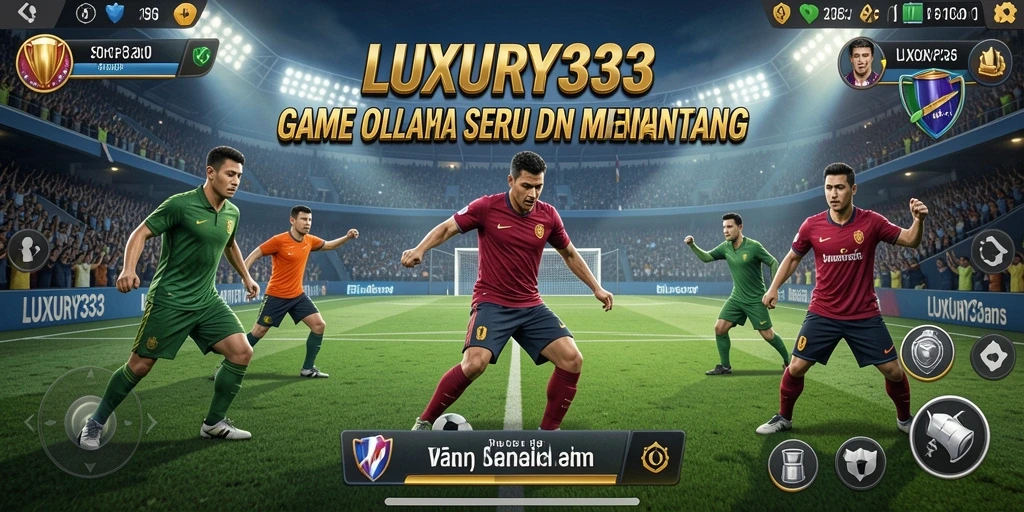 Tangkapan layar gameplay LUXURY333 menampilkan aksi olahraga yang mendebarkan.