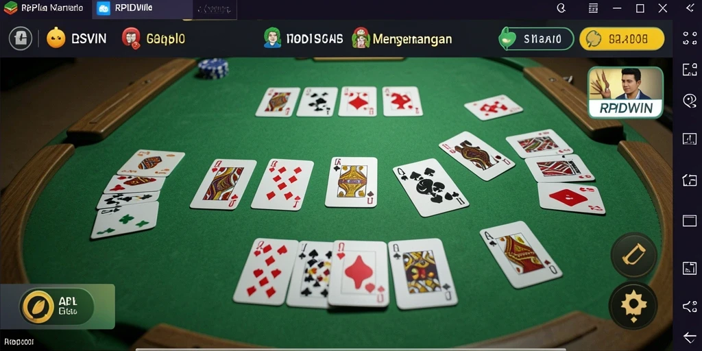 Tampilan gameplay Gaple yang menarik di RPIDWIN.