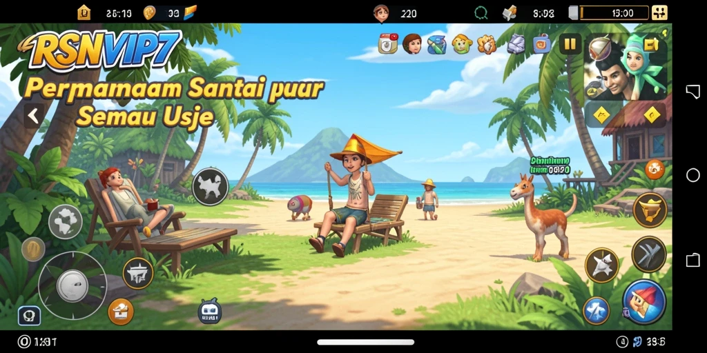 Screenshot gameplay RSNVIP7 yang menunjukkan kesenangan dalam bermain